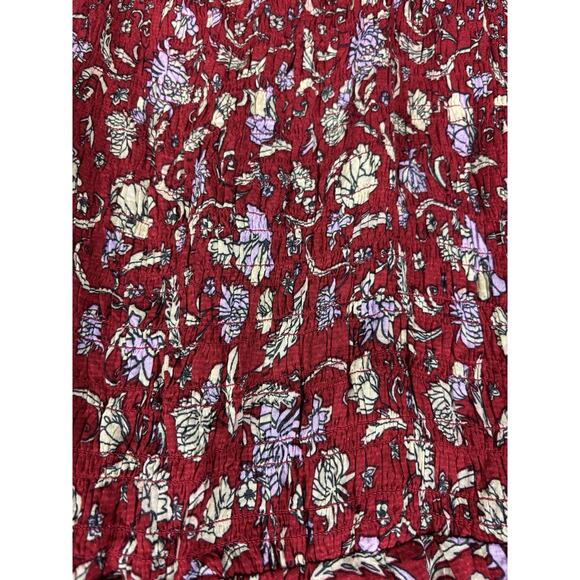 Intimately Free People Last Night Mini Dress Red Yellow Floral Size Large - Picture 14 of 15